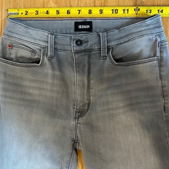 Hudson Jeans Grey Blair High Rise Cropped Bootcut Jeans size 27 - Picture 9 of 12